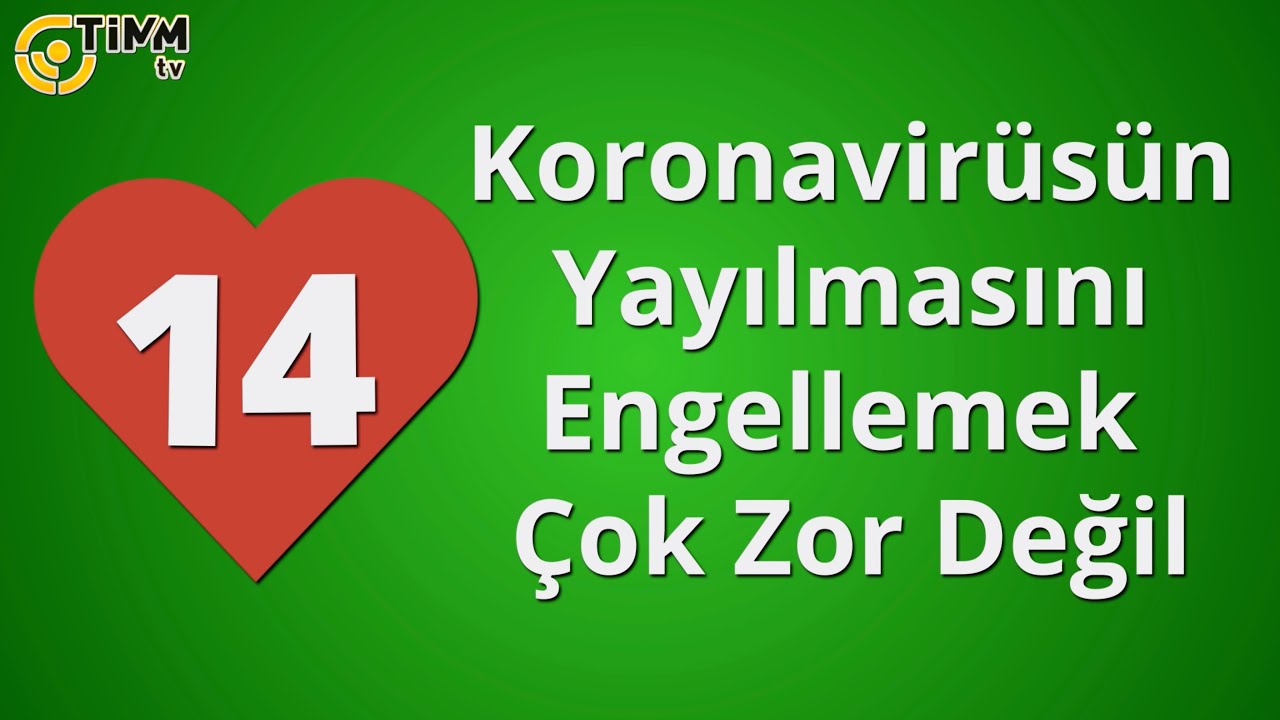 Koronavirüsün Yayılmasını Engellemek Çok Zor Değil!