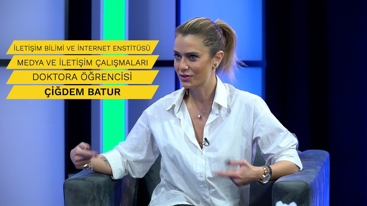 Doktora öğrencimiz ünlü oyuncu Çiğdem Batur İletişim Fakültesi TİMM TV Stüdyolarında